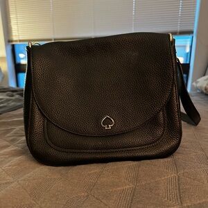 Kate Spade Black Pebbled Leather Crossbody Bag